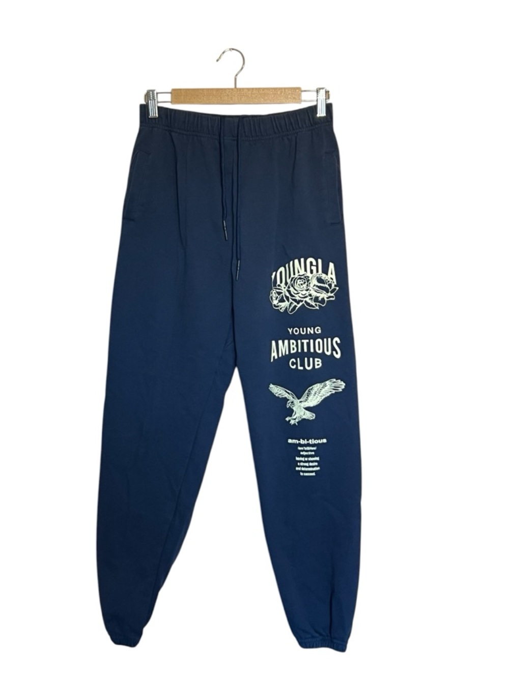 Youngla navy ambitious club joggers size L